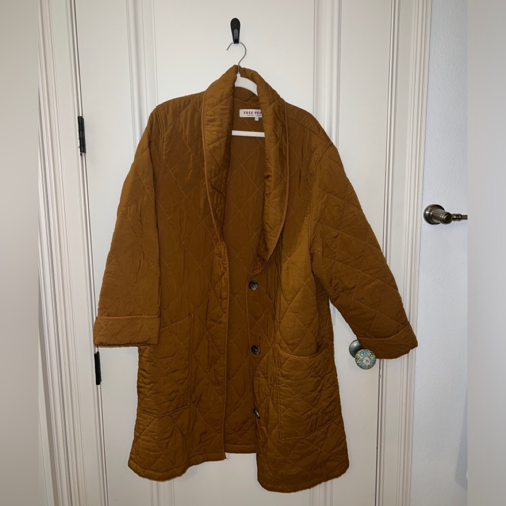 Free People Joanna Maxi Puffer Coat, Medium